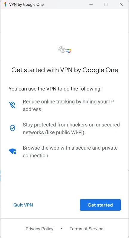 Google One VPN — Screenshot 3